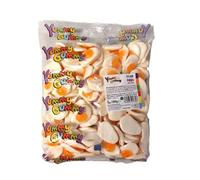 Yummy Gummy Fried Eggs 1kg | Fruity Flavoured Jelly Sweets | Fun Egg Shaped Candy | Halal Bulk Sweets