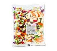 Yummy Gummy Halal Sweet Tubs | 1kg Bulk Selection | Classic & Fizzy Favourites (Fruit Garden 1kg)