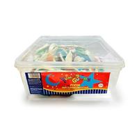 Yummy Gummy Pythons 1kg Resealable Tub | Extra Long Fruity Jelly Snakes | Bulk Sharing Pack | Soft Chewy Retro Confectionery