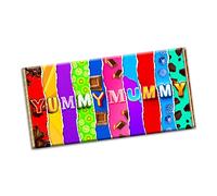 Yummy Mummy Novelty Chocolate Bar Wrapper Lovely Gift present for Mothers day Birthday Christmas Wedding Marriage (#1186) (with chocolate bar)