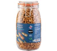 Yummy Peanut 1.5L / 1Kg Glass Jar - Available in Multiple Flavours - Gluten & Free, Vegan, Low Carb, High Protein - Handmade in Britain with Family Recipe (Salt & Pepper)