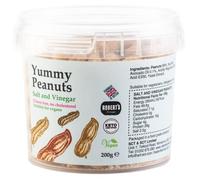 Yummy Peanut 200g Pots - Available in 13 Flavours - Gluten Free, Vegan, Low Carb, High Protein, Cholesterol Free - Handmade in Britain with Family Recipe (Salt & Vinegar)