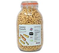Yummy Peanut 3L / 2Kg Glass Jar - Available in Multiple Flavours - Gluten & Free, Vegan, Low Carb, High Protein - Handmade in Britain with Family Recipe (Salt & Vinegar)