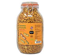 Yummy Peanut 3L / 2Kg Glass Jar - Available in Multiple Flavours - Gluten & Free, Vegan, Low Carb, High Protein - Handmade in Britain with Family Recipe (Bombay Mix)