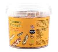 Yummy Peanut 4 X 200g Pots - Available in Multiple Flavours - Gluten & Free, Vegan, Low Carb, High Protein - Handmade in Britain with Family Recipe (Bombay Mix)