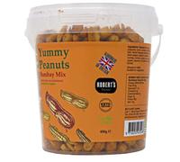Yummy Peanuts 400g Bucket - Available in Multiple Flavours - Gluten & Free, Vegan, Low Carb, High Protein - Handmade in Britain with Family Recipe (Bombay Mix)