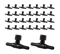 Yumneo Aquarium Air Valve - T Shape PVC Fish Tank Air Control Valve,Easy Installation Aquarium Accessory, Airline Regulator for Apartment Dormitory