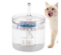 Yumneo Automatic Water Bowl - 1.5L Automatic Quiet 2-Mode Electric Clear Waterer - Puppy Kitten Drinking Fountain - for Garage Garden Balcony Apartment Living Room Bedroom