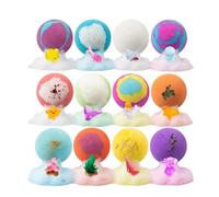 Yumneo Bubble Bath Balls for Kids | with Toys Inside Fizzy Colorful Gentle | Fizzy Ball Set Bath Toy | for Birthday Party Children's Day Thanksgiving, Boys Girls Friends Family