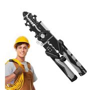 Yumneo Cable Stripper,Precision 25 in 1 Cutter Pliers | Wire Crimper Cable Stripping Pliers | for Automotive Construction Terminal Crimping Cutting Clamping Wrapping