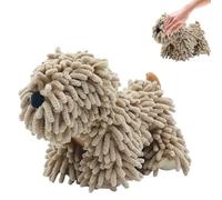 Yumneo Chenille Hand Drying Puff | Fuzzy Dog Shaped Chenille Hand Ball,Adorable Drying Puff, Highly Absorbent Household Animal Cloth, Cleaning Cloth For Living Room
