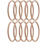 Yumneo Craft Hoop - Macrame Rings - Reusable Round Crafting Accessories 10 Piece Wreath Making Tool for Decoration Bedroom Christmas Home Study Studio Wedding Birthday Parties Supplies