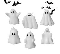 Yumneo Ghost Candles, Scented Tealights, Tabletop Decoration Halloween Scented Candle for Indoor Living Room Centerpiece Gathering Workplace Bedroom Haunted House