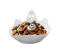 Yumneo Halloween Ghost Candy Bowl,Halloween Serving Tray Dishes | Tableware Decorations Cheese Charcuterie Board Decorative Platter for Appetizer Kitchen Fruits Salad Snacks Charcuterie