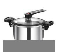 Yumneo Kitchen Pressure Cooker,Family Pressure Cookers - Stainless Steel Fast Cooking Multifunctional Kitchen Accessories for Beans Meat Steak Soup Stews Dining