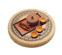 Yumneo Meditation Floor Pillow, Tatami Floor Sitting Cushions, Breathable Tatami Seating Pad for Bay Window Tea Table, Meditation Yoga Sitting Mat