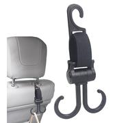 Yumneo Stroller Hooks for Bags | Stroller Hanger Diaper Bag Organizer Hook | Non-Slip Hangers Rotatable Car Accessories Double Seat Back Organizers for Baby Mummy Girls Walker
