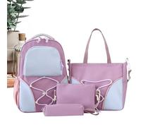 Yumneo Student Backpack | Secondary School Bags,Pencil Case Textbook Storage Travel Design for Girl Daily Classroom Study Stationery Organization Short Trips Social Shopping College