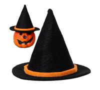 Yumneo Witch Hat Decoration, Halloween Decorations Indoor, Small Wine Bottle Top Trim Witch Hat Ornament for Bedroom Home Art Project Photo Prop Adult)