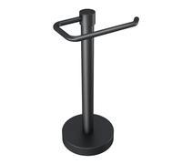 YUMORE Hand Towel Holder Stand Bathroom Countertop Hand Towel Rack Black