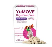 YuMOVE Digestive Care, Dog Pre and Probiotics Supplement for Gut Health, Digestive Support for All Ages and Breeds, 120 Tablets - Eco Friendly and