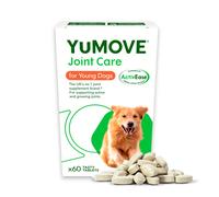 YuMOVE Joint Supplement for Young and Active Dogs, Essential Dog Hip and Joint Aid with Glucosamine, Chondroitin & Green Lipped Mussel, for Dogs Aged