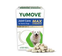 YuMOVE Max Strength Joint Supplement for Senior Dogs, Hip & Joint Aid with Glucosamine, Chondroitin, Green Lipped Mussel, 120 Tablets - Eco Friendly