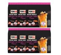 Yumsu Instant Chicken Curry Ramen Noodles 5 x 70g Assorted Pack Spicy Asian Flavour, Halal Dried Noodles, Quick & Easy Meal, Authentic Curry Soup Base (Pack of 30)
