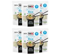 Yumsu Skinny Konjac Rice 380g Low Calorie, Keto Friendly, Gluten Free, Vegan Shirataki Rice Substitute Ready to Eat Healthy Meal Option Assorted Packs (Pack of 6)