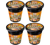 Yumsu Special Chicken Flavour Cup Noodles 4 Pack - 4 x 60g Instant Noodle Cups - Quick Chicken Soup Style Noodles - Includes Gifty Goodness Shopping List