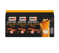 Yumsu Special Chicken Flavour Ramen Noodles - 5 x 70g Assorted Pack - Savoury Instant Noodles, Halal Certified, Quick Meal Option, Asian Style Soup Base (Pack of 15)