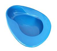 YUMSUM Firm Thick Stable PP Bedpan Heavy Duty for Bed-Bound Patient (Blue)