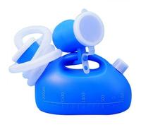 YUMSUM Men's 2000ML Male Urinal Potty Pee Bottle Collector with 1.3M Tube (New Blue)