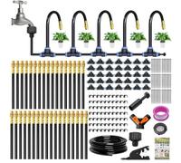 YumSur 35M Drip Irrigation Kit, 360° Adjustable Spray Sprinkler 115Ft