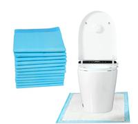 YumSur Disposable Toilet Mat U-Shape, 10-Pack - Waterproof & Non-Slip