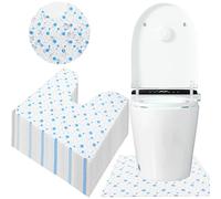 YumSur Disposable Toilet Mat U-Shape, 50-Pack - Waterproof & Non-Slip