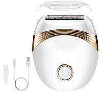 YumSur Epilator for Women, Electric Epilator, USB Charging, Waterproof, White, Includes Cleaning Brush