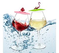 YumSur Floating Pool Wine Glasses Set, 2 Pcs 18oz Tritan Shatterproof Stemware, Clear Plastic Wine Glasses for Hot Tub, Beach & Outdoors