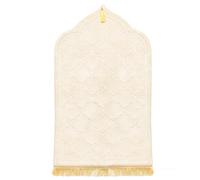 YumSur Prayer Mat Muslim Prayer Rugs Soft Flannel Islamic Prayer Mat Turkish Praying Carpet Large Size Area Rugs Ottoman Blankets Ramadan Gift for Men Women (beige)