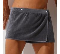 YumSur Quick Dry Microfibre Bath Wrap Around Body Towel for Men, Bathroom Pool Beach Spa Bathing Shower Cover Up Wrap Around Towel with Elasticated Band One Size