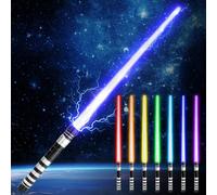 Yumuwind Light Sabers for Kids - 7 Color LED Light-Up Sword with Sound Effects, Safe Dueling for Ages 5-12