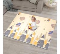YumYum's Baby Play Mat - 200x150cm Double-Sided - Soft Waterproof Floor - Foldable Playmat for Toddlers & Infants - Baby Crawling & Playing Mat - for Playroom & Nursery Activity - Elephants and Panda