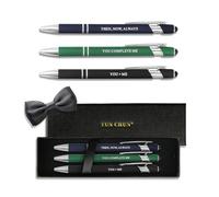 YUN CHUN 3PCS Fancy Ballpoint Pen Sets Gifts for Man, Cute Black Ink Pens with Loving Words, Nice Writing Pens for Valentine's Day Gifts, Anniversary, Birthday Idea for Boyfriend Husband