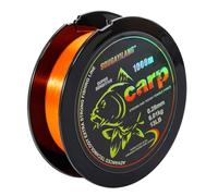Yun Nong Fluorescent Carp Fishing Line - Fast Sinking Monofilament, 300m/1000m (0.28/0.30/0.33/0.35/0.40mm) for Low-Light Freshwater Fishing