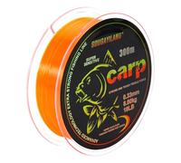 Yun Nong Fluorescent Carp Fishing Line - Fast Sinking Monofilament, 300m/1000m (0.28/0.30/0.33/0.35/0.40mm) for Low-Light Freshwater Fishing