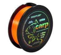 Yun Nong Fluorescent Carp Fishing Line - Fast Sinking Monofilament, 300m/1000m (0.28/0.30/0.33/0.35/0.40mm) for Low-Light Freshwater Fishing