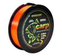 Yun Nong Fluorescent Carp Fishing Line - Fast Sinking Monofilament, 300m/1000m (0.28/0.30/0.33/0.35/0.40mm) for Low-Light Freshwater Fishing