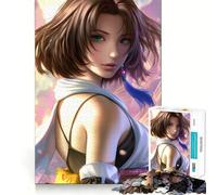 Yuna Final Fantasy X Portrait 1000 Piece Jigsaws for Adults Mental Improve Play Laser Cut for Flawless Fit Family Fun Night Activity (38x52cm)