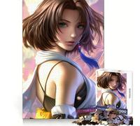 Yuna Final Fantasy X Portrait Puzzle for Teenagers 1000 Pieces Brain Teasing Soothing Hobby Solid Lock Thoughtful Gift (50x75cm)