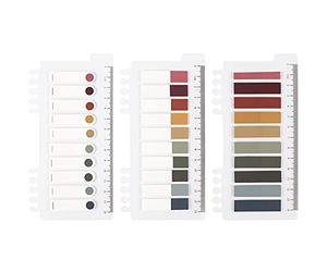 YUNA Morandi Sticky Notes Set 30 Colors Macaron Memo Stickers Writable Index Tabs - 200Pcs/Pack, 3Packs (Vintage)